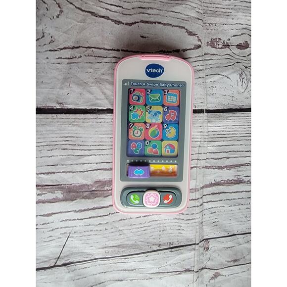 VTech Touch and Swipe Baby Phone, Pink Tested Working - Picture 1 of 6
